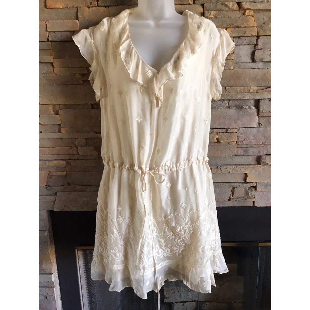 SOLD 4 Love and Liberty 100% Silk Embroidered Dress